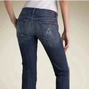 Vintage 7 For All Mankind ‘Flynt’ Sparkle A Pocket Jeans Size 28